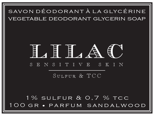 Vegetable Deodorant Glycerin Soap I Lilac - Sensitive Skin