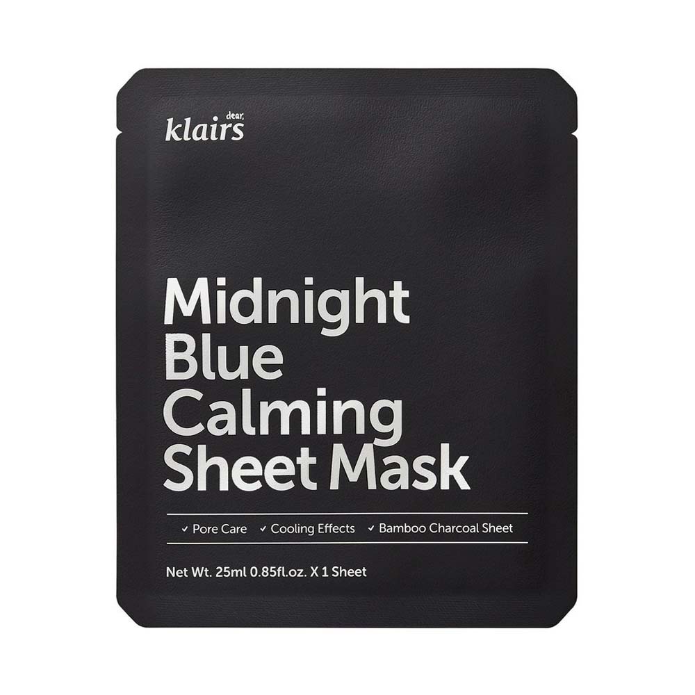 klairs-midnight-blue-calming-sheet-mask Midnight Blue Calming Sheet Mask