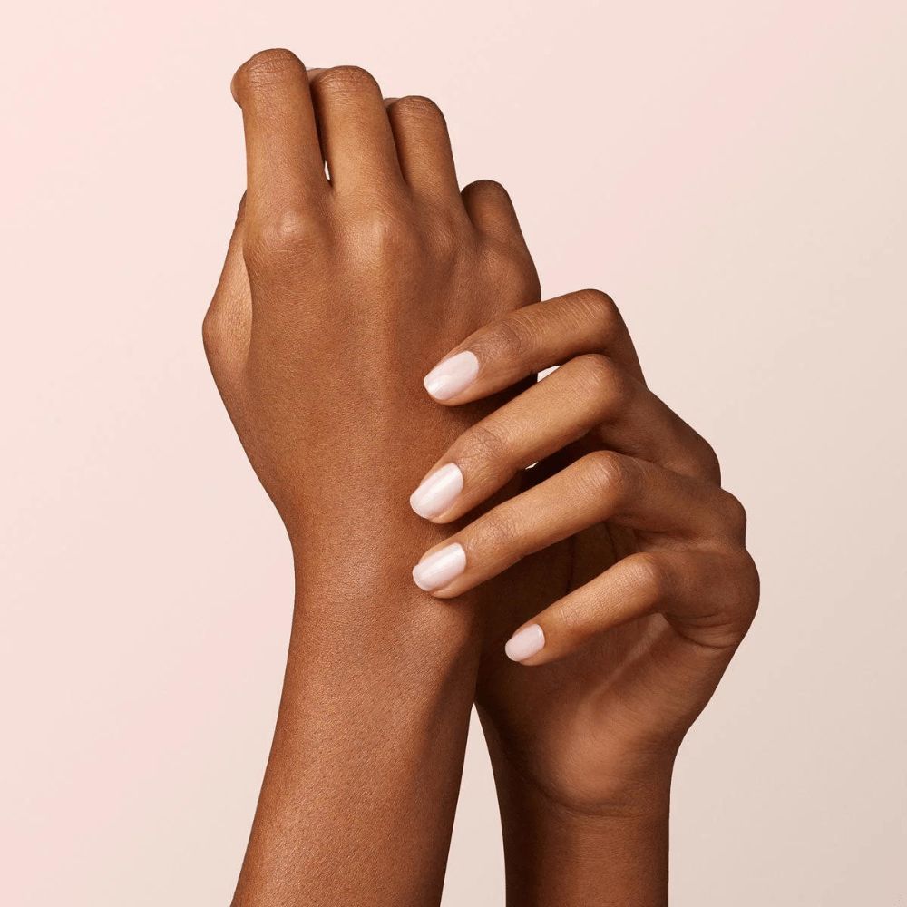 Green Flash Nail Polish Milky White