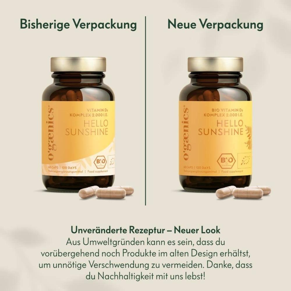 Hello Sunshine Plant-based Vitamin D 120 day cure