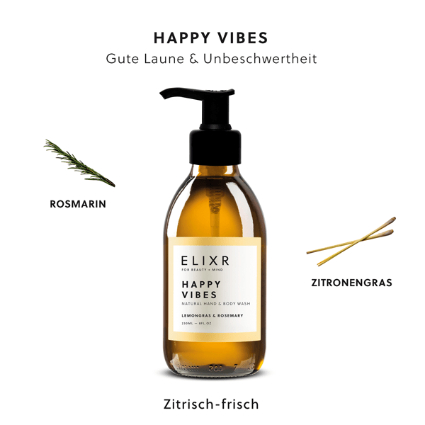 Happy Vibes Natural Hand & Body Wash | Elixr 