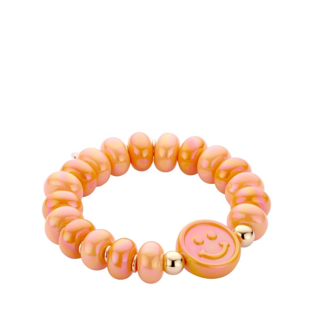 Smiley-Armband – Orange