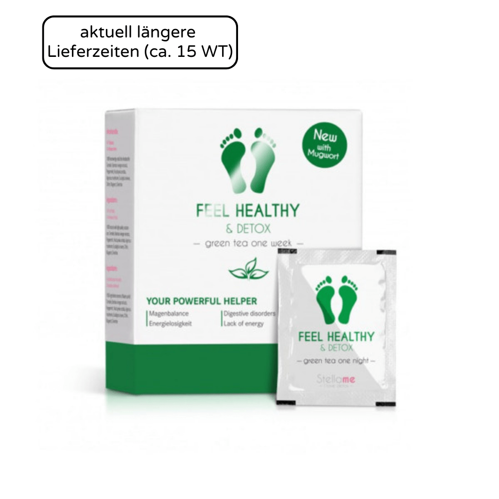 Feel Healthy & Detox Fußpads / Grüntee, 7 Night Detox