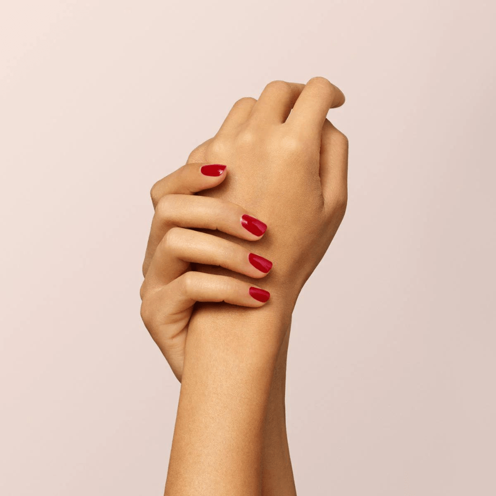 Green Nail Polish Red Cherry 