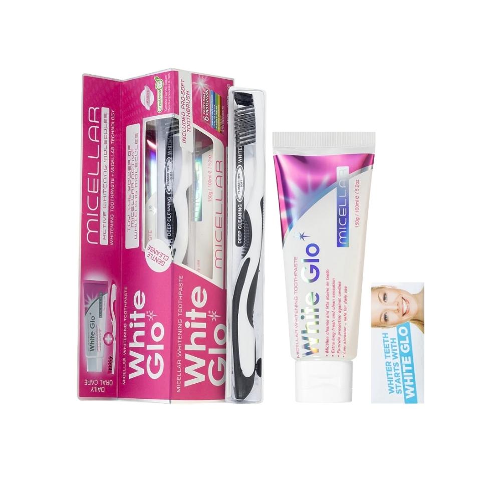 Micellar Whitening Toothpaste + Toothbrush