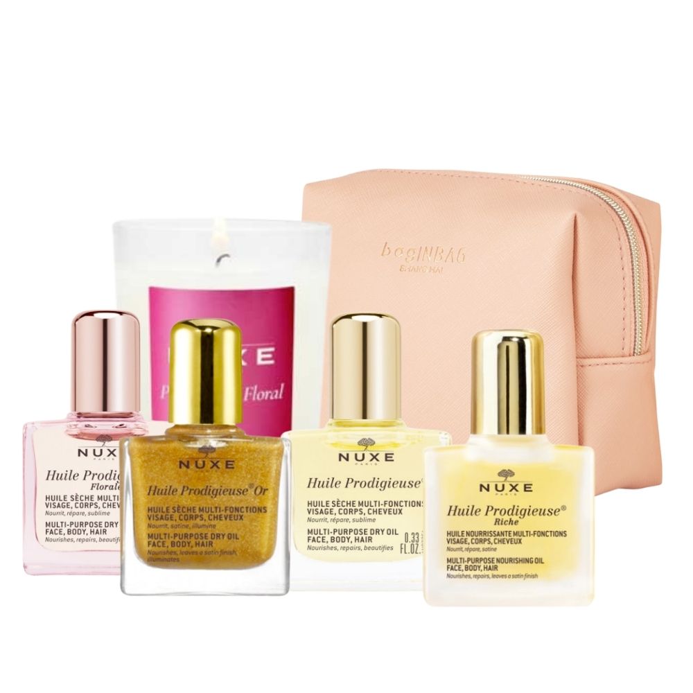 nuxe-proben-st-mit-kerze NUXE HUILE PRODIGIEUSE Set