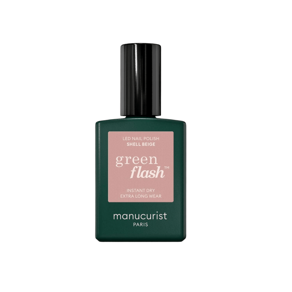 Green Flash Nail Polish Shell Beige 