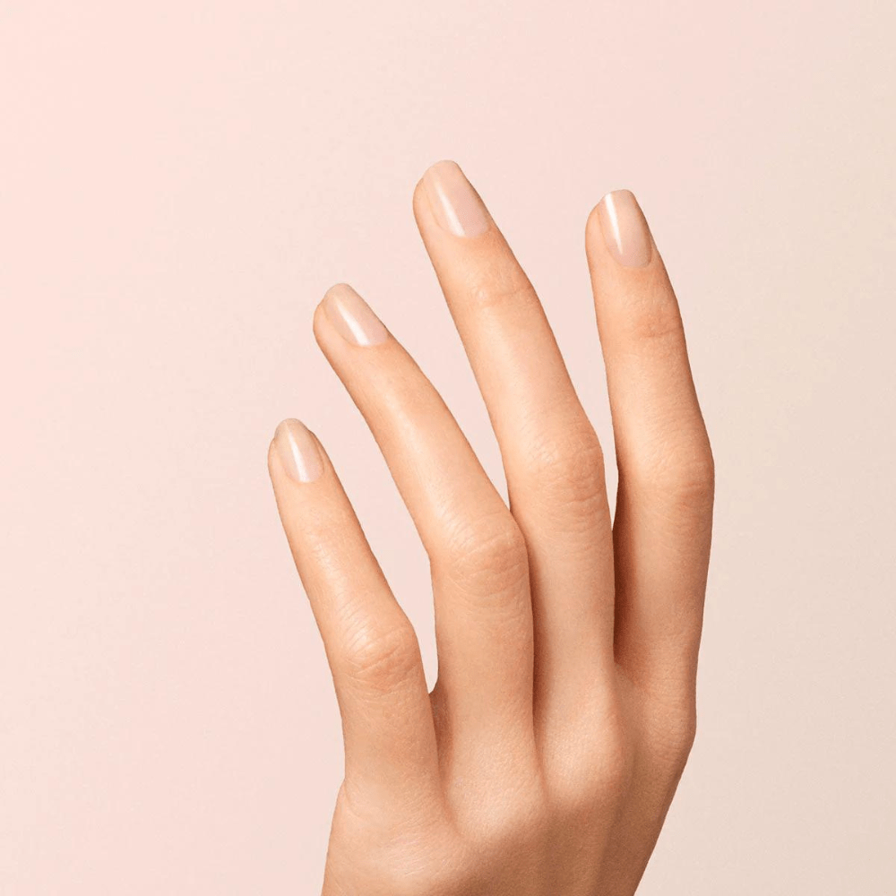 Green Nail Polish Beige 