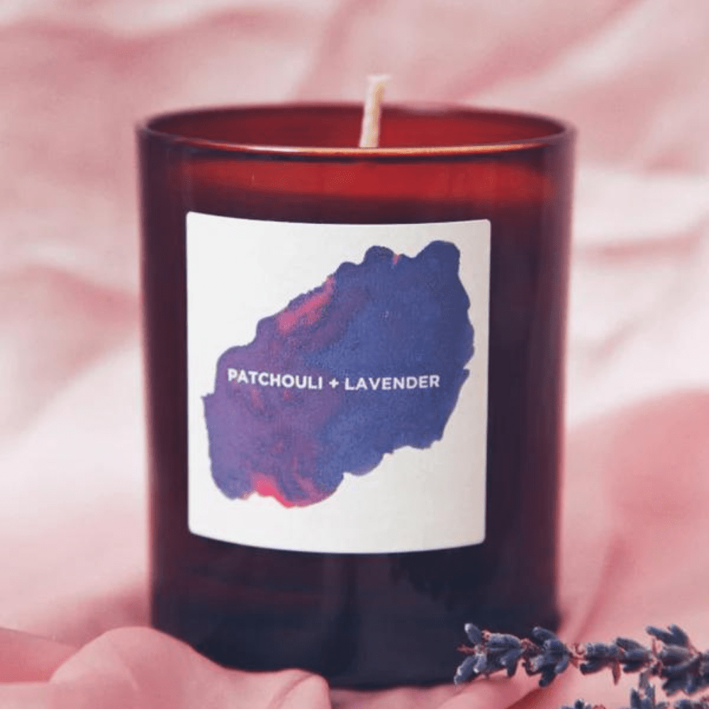 EARTHY Patchouli + Lavender Candle 