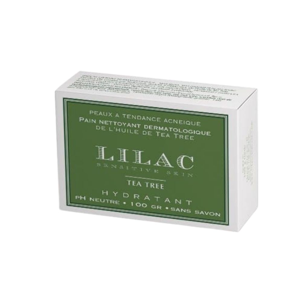 Lilac-Teatree-teebaum-seife Acne Prone Skin Dermatological Cleansing Bar Tea Tree Oil