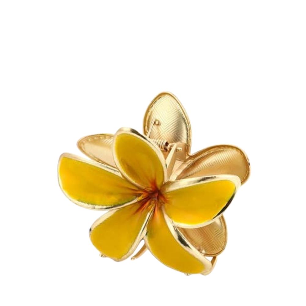 Blumen-Haarspange – Gelb Blumen-Haarspange – Gelb