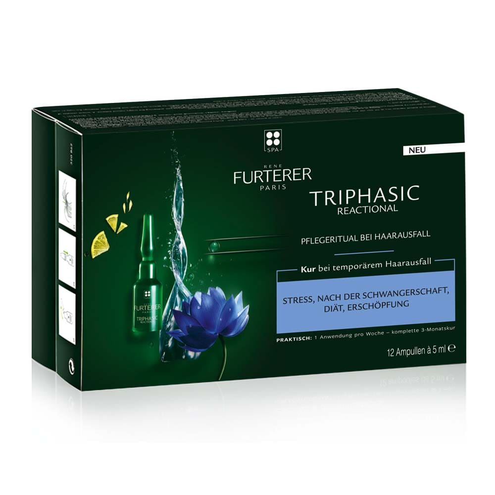 Triphasic Reactional cure for temporary hair loss