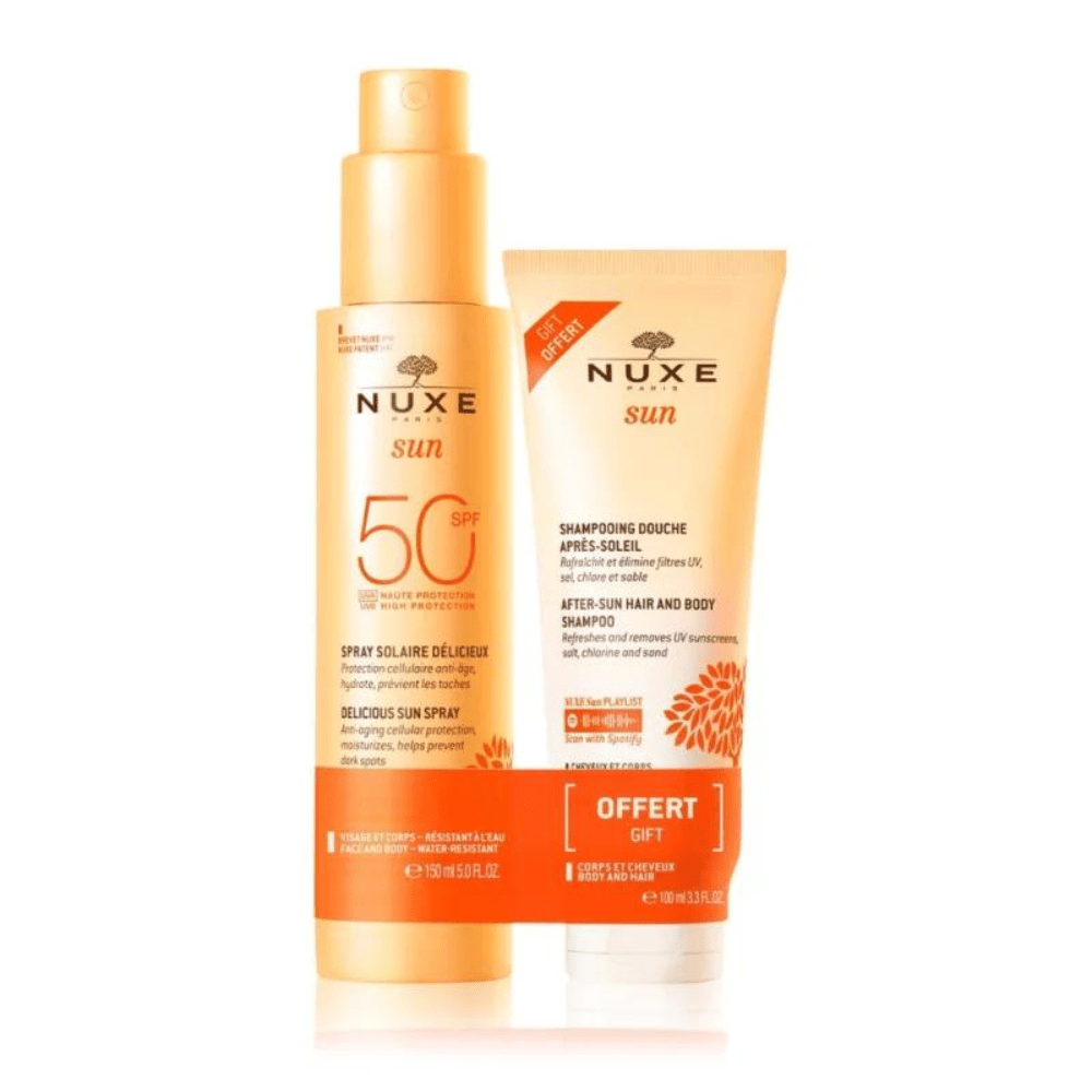 SUN Delicious Sun Spray High Protection SPF50 Face&Body + FREE SUN After-Sun Hair&Body Shampoo