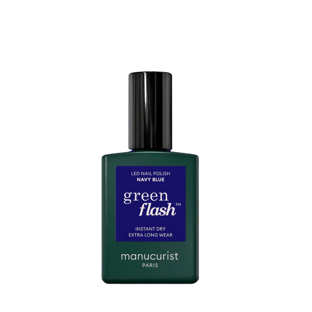 Green Flash Nail Polish Navy Blue 