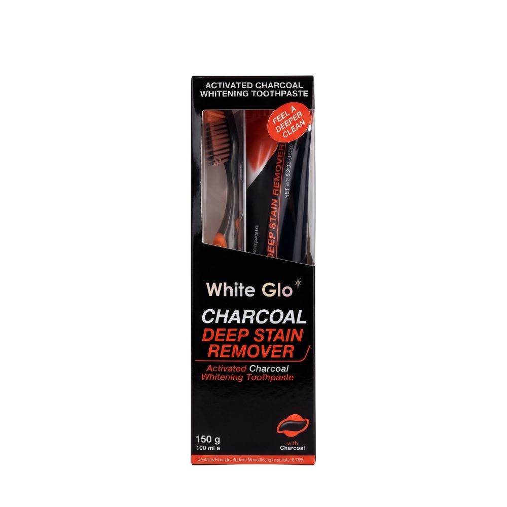 Charcoal Deep Stain Remover Toothpaste + Toothbrush Charcoal Deep Stain Remover Toothpaste + Toothbrush