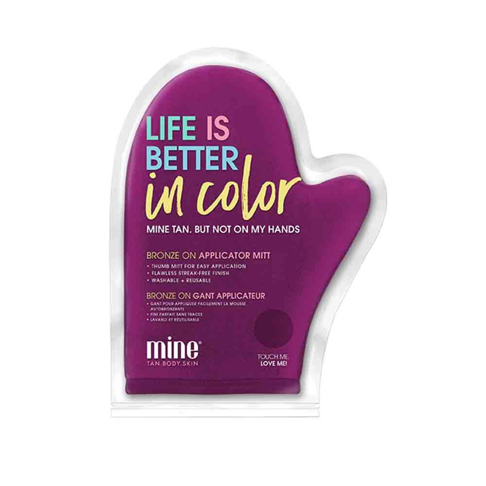 MineTan_ApplicatorMitt Bronz On Applicator Mitt