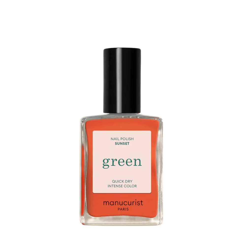 Green Nail Polish Sunset