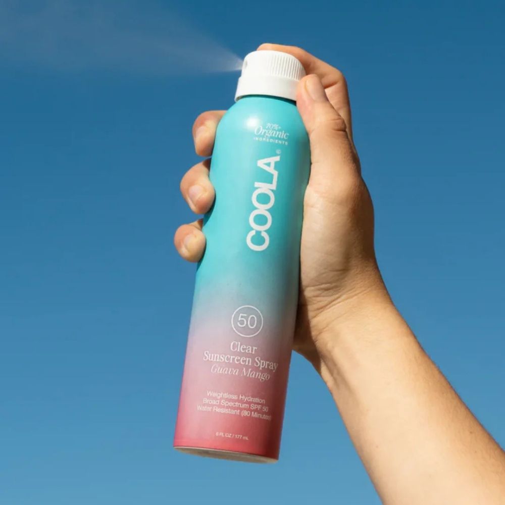 Clear Sunscreen Spray SPF50 – Guava and Mango