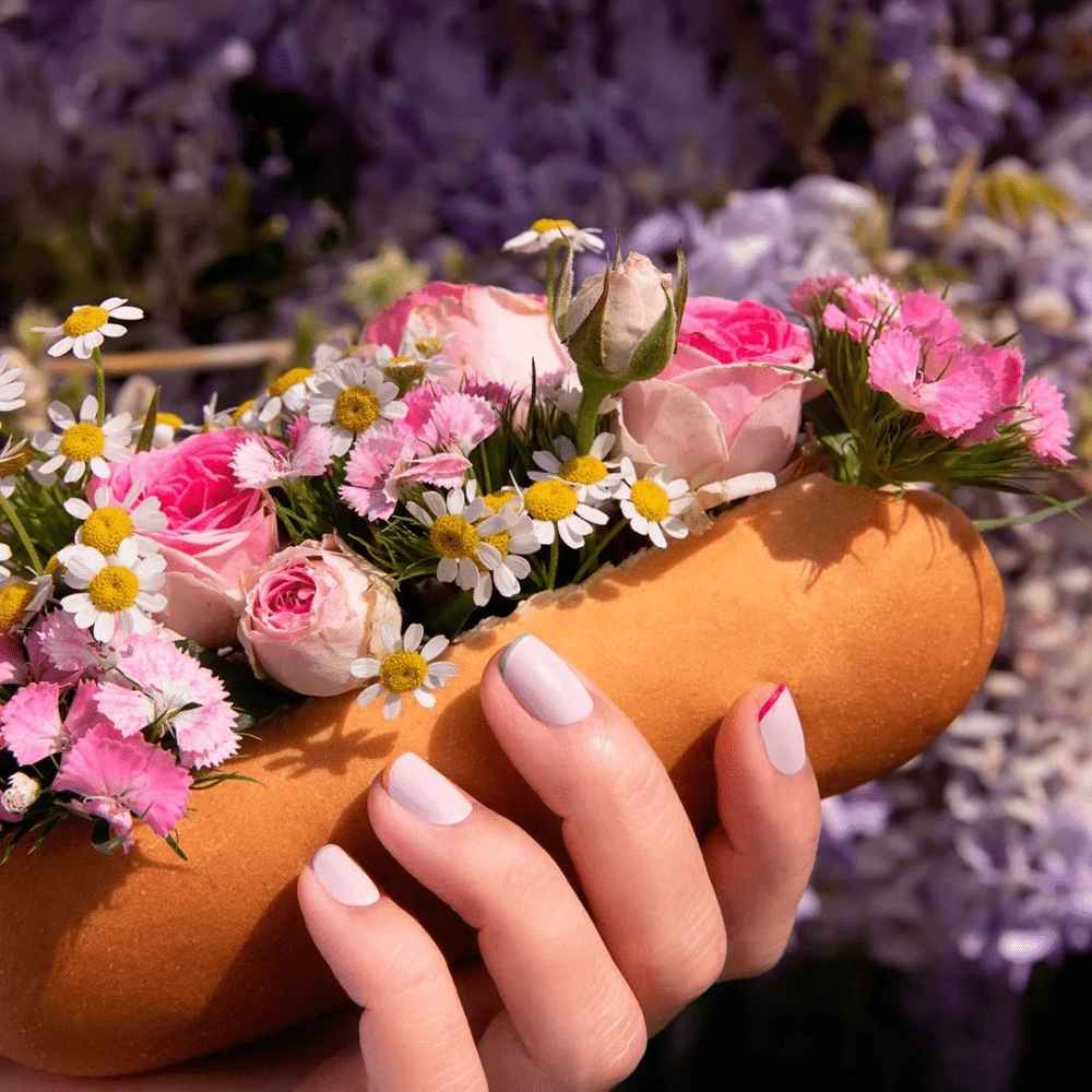 Green Nail Polish Blossom 