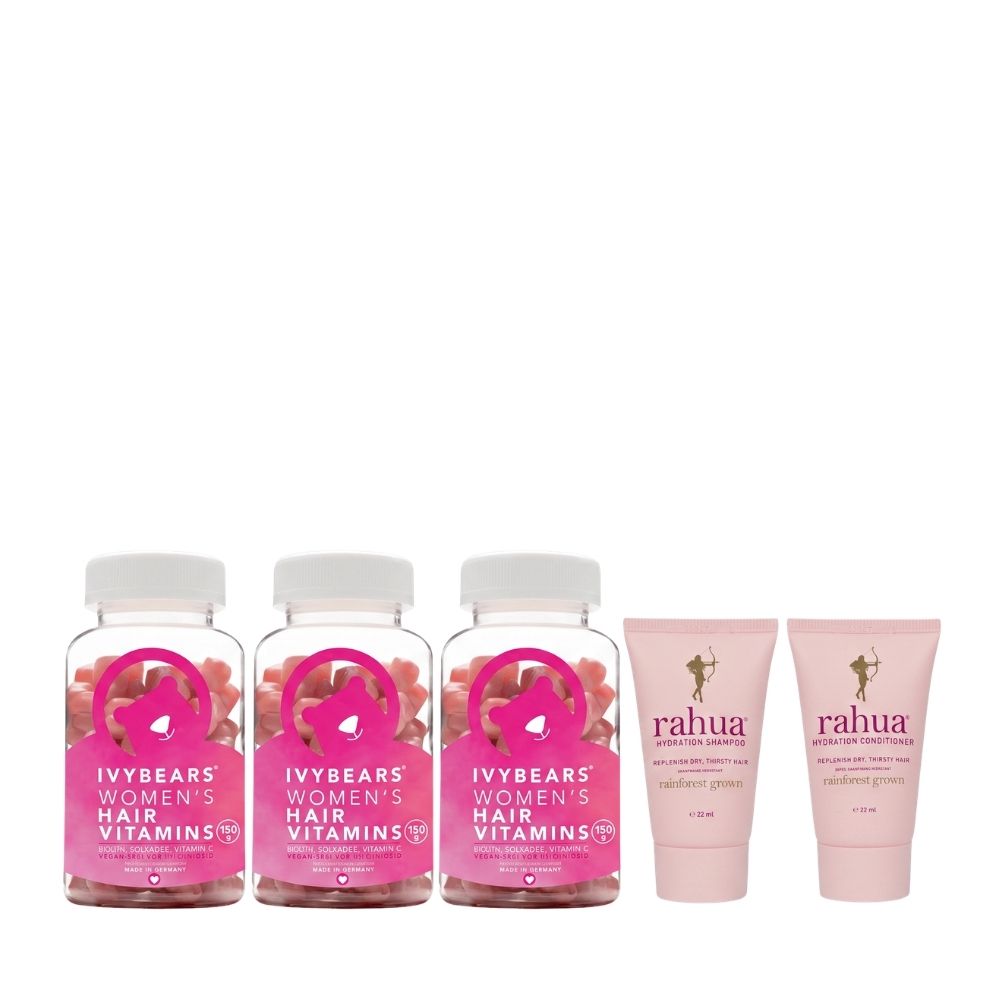 Women's Hair Vitamins 3 month treatment with free Hydration Duo 22ml