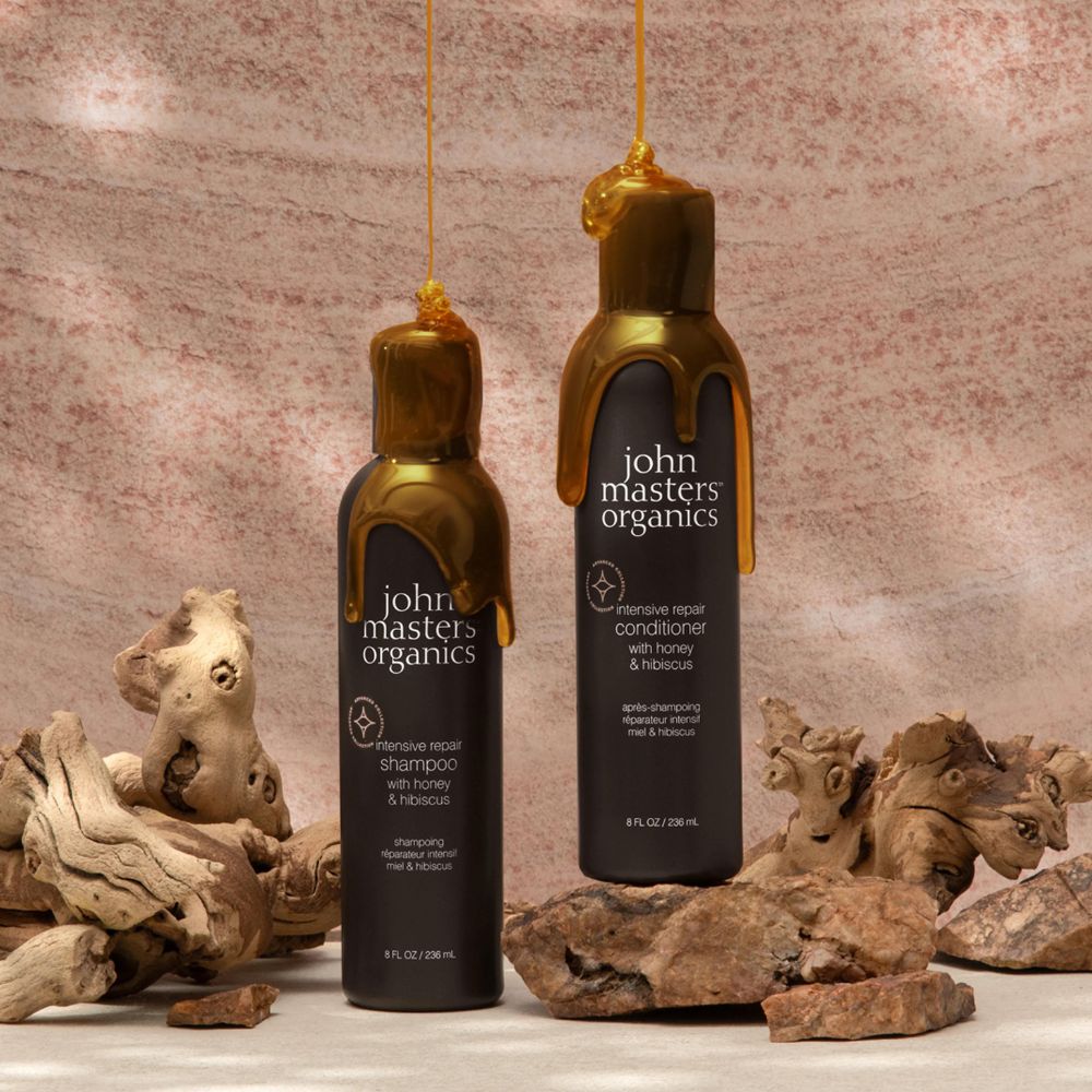 Intensive Repair Shampoo for damaged hair with honey and hibiscus
