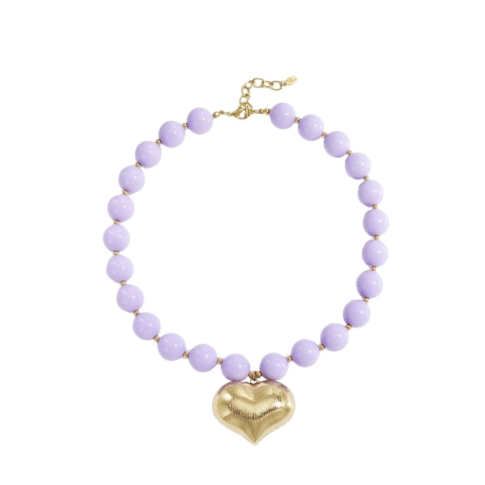 Herz-Halskette - Violette Herz-Halskette - Violette