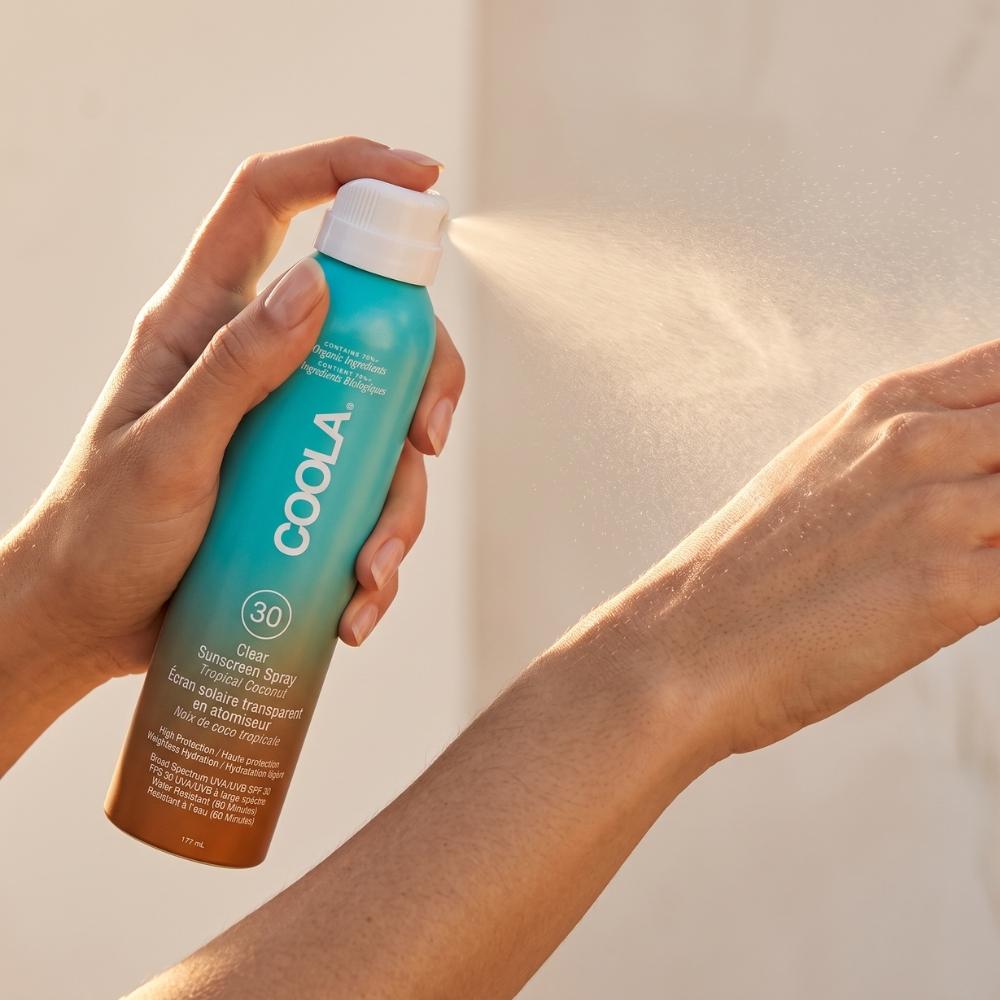 Clear Sunscreen Spray Tropical Coconut SPF30