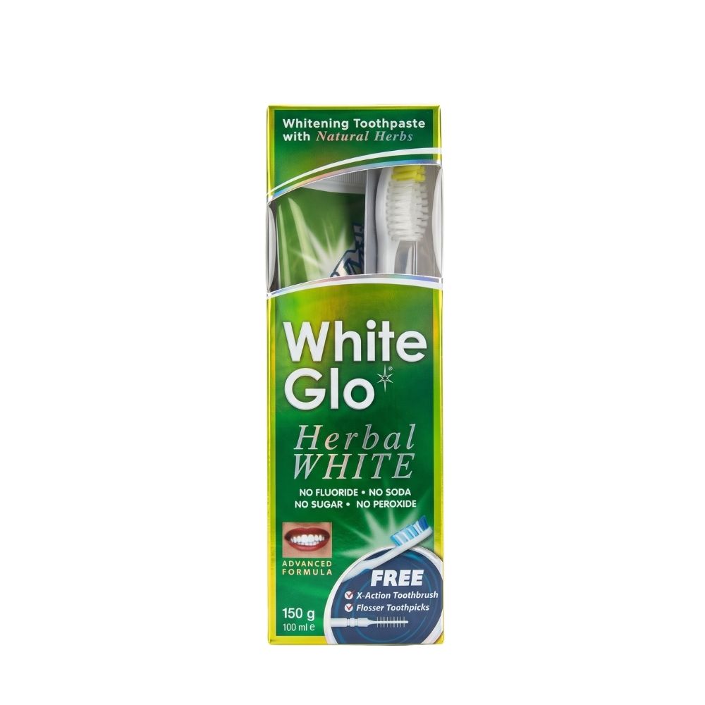 HERBAL Whitening Toothpaste + Toothbrush