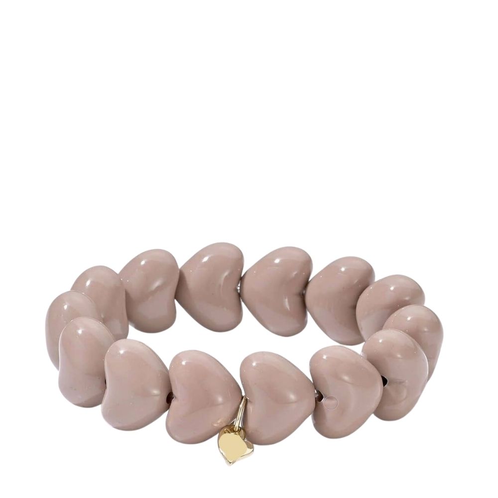 Herz-Armband - Taupe