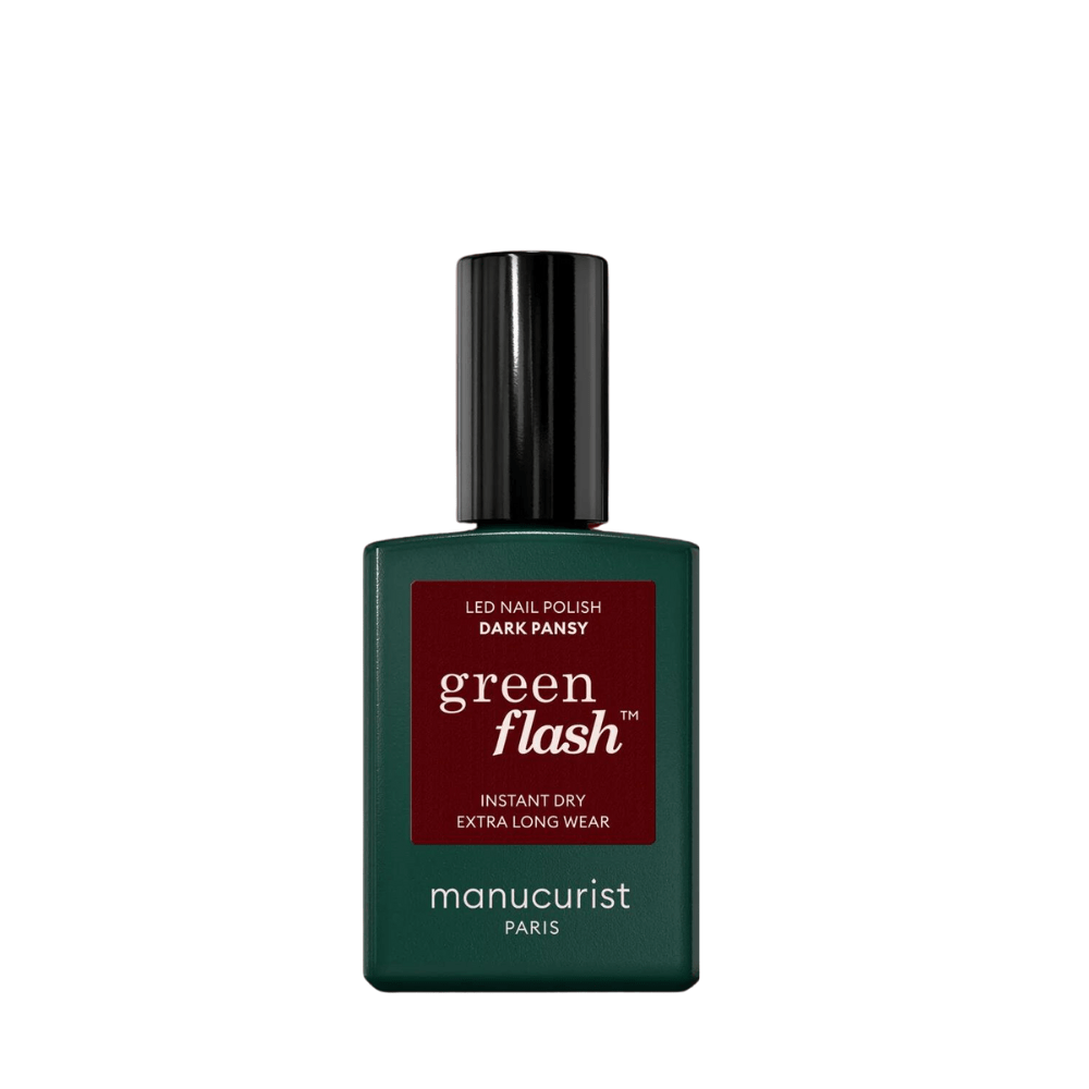 Green Flash Nail Polish Dark Pansy