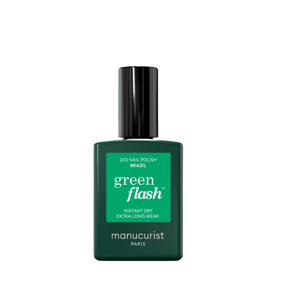 Green Flash Nail Polish Shell Beige 