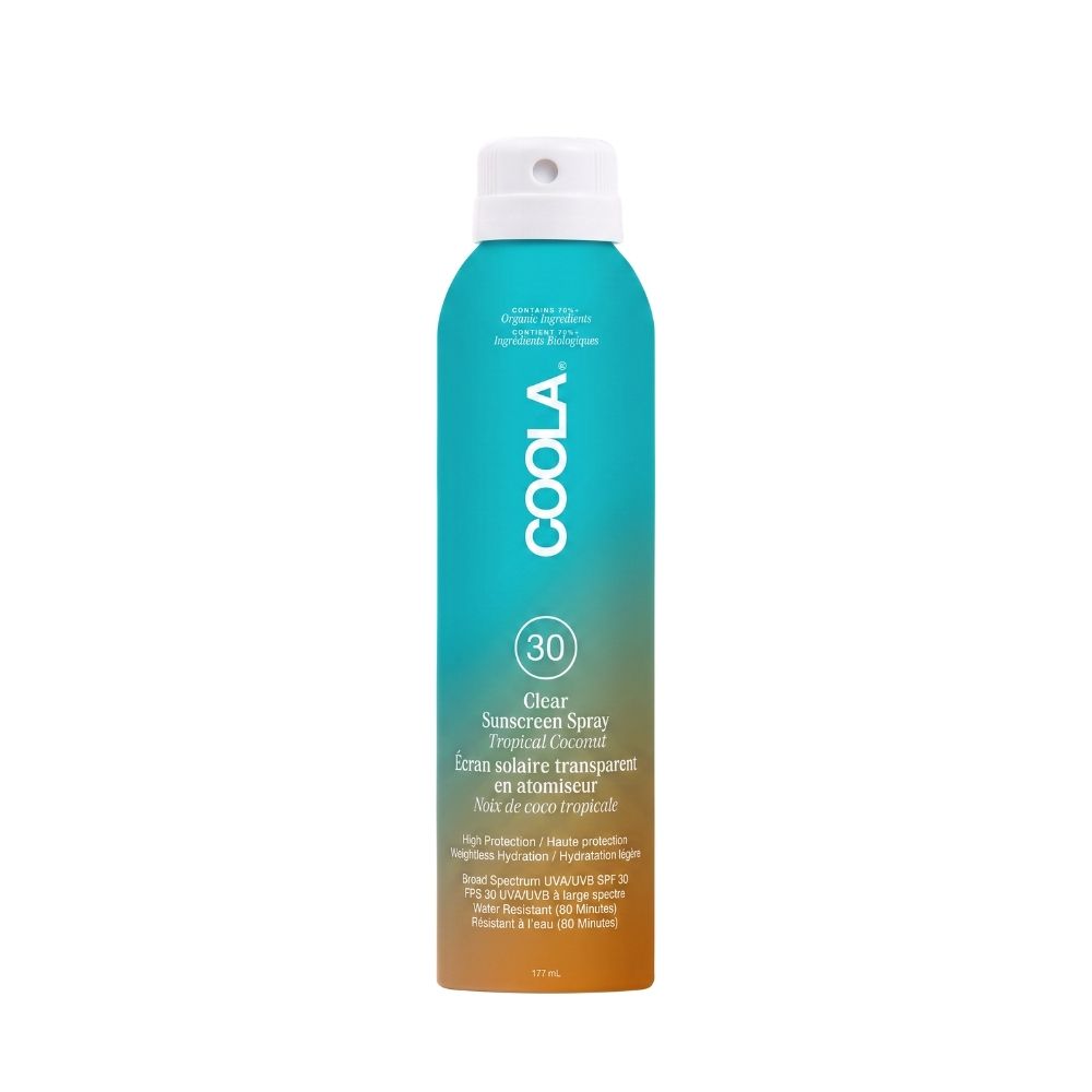 Clear Sunscreen Spray Tropical Coconut SPF30 Clear Sunscreen Spray Tropical Coconut SPF30