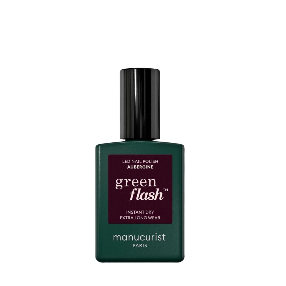 Green Flash Nail Polish Aubergine Green Flash Nail Polish Aubergine