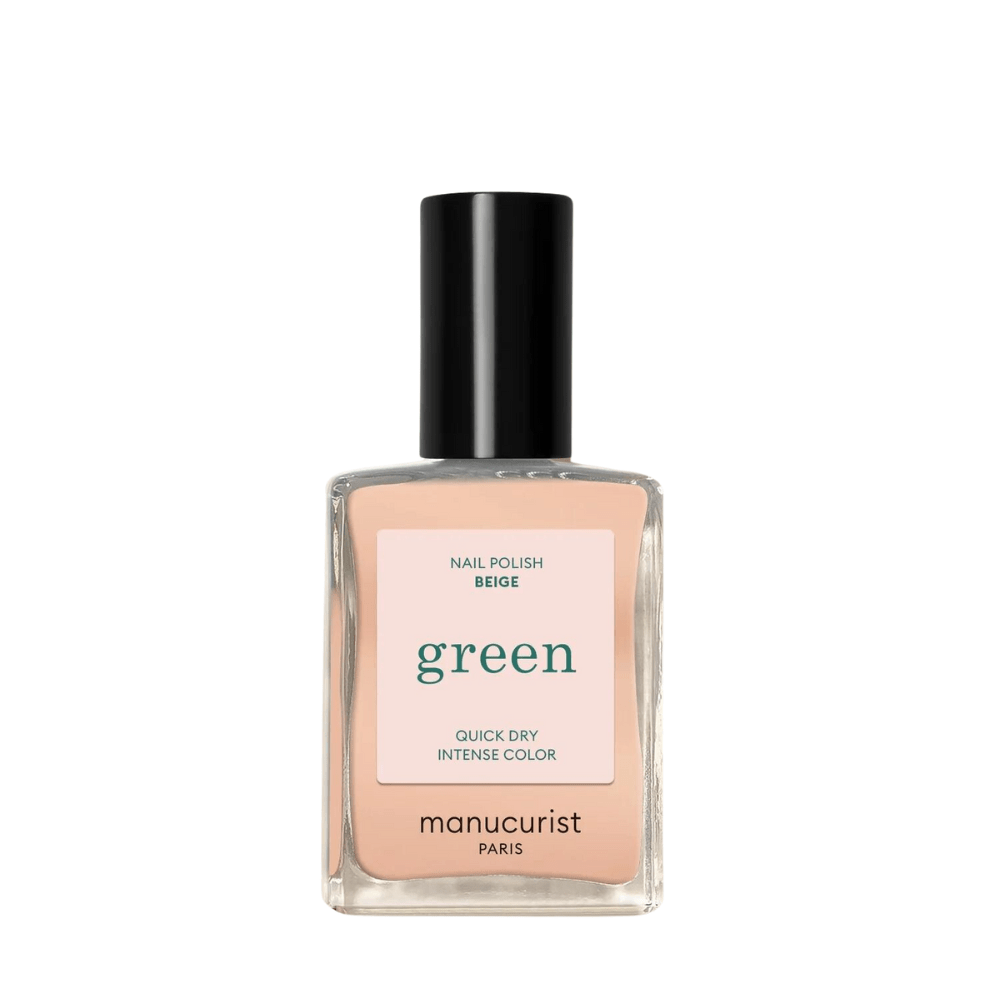 Green Nail Polish Beige 